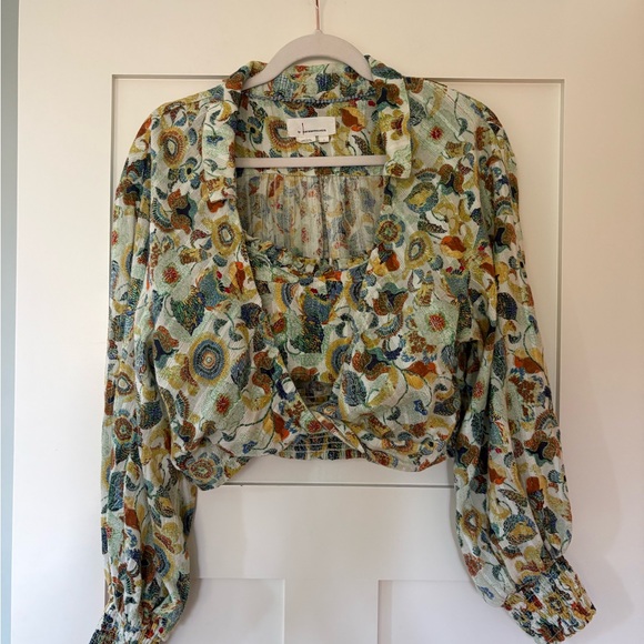 Anthropologie Twist Crop Top Set Size SM - Picture 16 of 16
